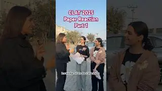CLAT 2025 Paper reaction ‼️ Paper just like 2024 ⁉️ #clat2025 #paperreaction