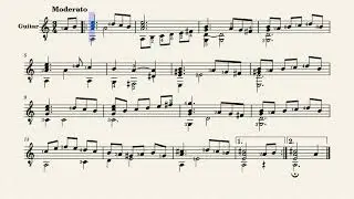 Galliard &ndash; Jean-Baptiste Besard, 1567-1625 (guitar sheet music)