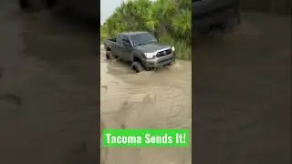 Tacoma Goes Deep! #tacoma #trd #4x4 #mudding #water #offroad #toyota