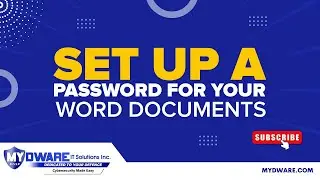 Set Up a Password for your Word Documents