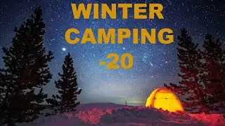 Winter camping in the Canadian Rockies at -20°C. Raspberry Ridge...