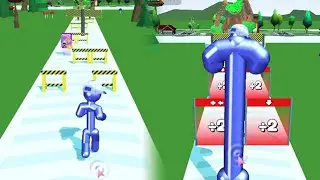Tall Man Run Level Up ASMR Gameplay Very Satisfying Android Gameplay