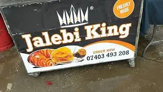 Jalebi stall in cannon mills Sunday Market Bradford | Kashmiri Jatt Uk