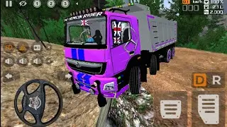 INDIAN BARATH BENZS TIPPER TRACK OFF ROAD DRIVING 12 WHEELER | BUS SIMULATOR INDONESIA | 