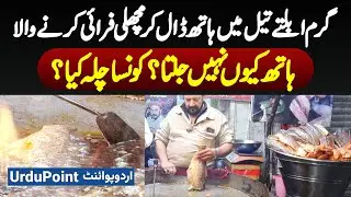 Lahore: Man Fries Fish By Dipping His Hand In Boiling Oil - What's Secret To His Hand Not Burning?