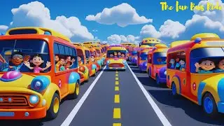 The Fun Bus Ride - Children Song with Lyrics | FlySky for kids