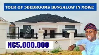 A TOURED OF A BRAND-NEW 3BEDROOM MOWE HOUSE. HOUSE FOR SALE IN MOWE, CLOSE TO IKEJA LAGOS 