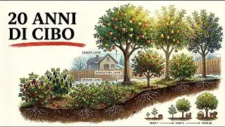 Costruisci una foresta commestibile in giardino: Il sistema a 7 alberi che ti nutre per 20 anni