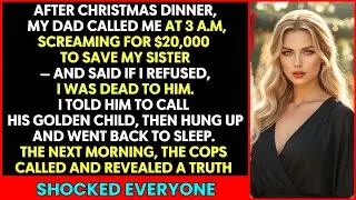 After Christmas Dinner, My Dad Called Me at 3a.m, Demanding $20,000 For My Sister, But The Cops Call