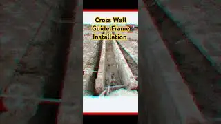 Cross Wall Guide frame installation - Civil Engineering #construction #civilsite #Shorts
