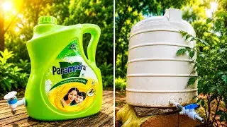 DIY Tap Fitting Idea |Big Water Tank & Mini Can Hack | Desi Innovation
