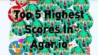 Top 5 HIGHEST Scores In Agar.io