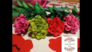 🌞Piccoli fiori in gomma eva super facili  #diy #fommy #gommacrepla