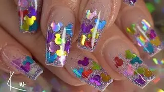 Disney Nails| Glitter Nails| Acrylic Nails