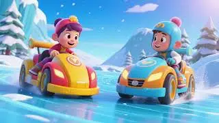 Arctic Drift Duel 3 ❄️🏎️ | Exciting Winter Racing Song for Kids