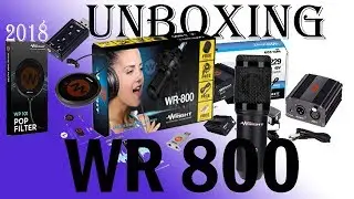 Unboxing WR-800  CONDENSER MICROPHONE , PHANTOM POWER,POP FILTER, Sound