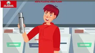PEBIRDS STEEL O STEEl -  Plastic free flask