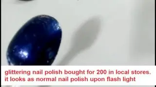 200 RS WORTH GLITTERING NAIL POLISH BOUGHT IN LOCAL STORES