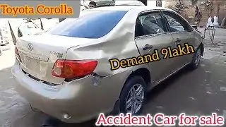 Toyota Accident Car For sale Demand 10lkh Rupees#accidentcar