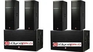Dynateach djsetup total price के साथ | full dj setup price |4 double bass and 4 top box