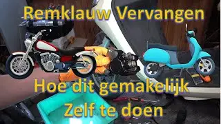 Peugeot Vivacity 4T Scooter Schijfrem loopt Aan Remklauw vervangen hoe dit zelf gemakkelijk te doen