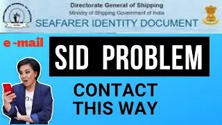 how to contact dg shipping for SID Card | dgs bsid contact details | @ShippingUpdates