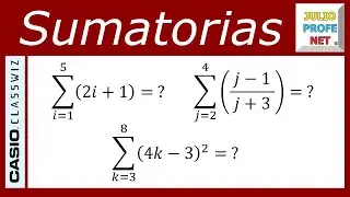 Sumatorias - Video 1 con CASIO Classwiz fx-991LA CW