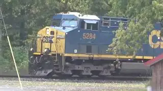 CSX Q621 with a Sick Horn in Richland NY...10-3-2019