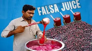 Refreshing Falsa Juice Making Summer Special  Street Drink Phalsa Ka Sharbat  | Amazing Street Food