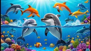 Танцы с разноцветными дельфинами