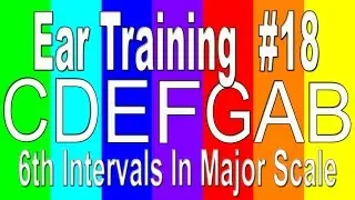 Perfect Your Relative Pitch Ability | 6th Intervals In Major Scale | Ear Training Exercise 18