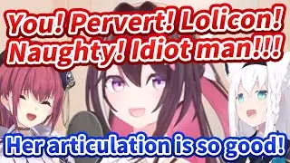 Marine and Fubuki laugh so hard at AZKi's High Speed Articulation [Hololive/Eng sub]