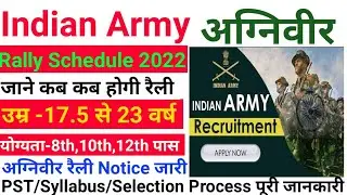 Indian Army Bharti 2022 | Indian Army Recruitment 2022 | Indian Army Rally Bharti 2022 | #Agniveer