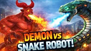 Demon vs Snake Robot ⚔️ Ultimate Robot Fight Gameplay | Animal Robot Game Showdown | Virtual Boy