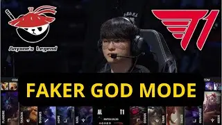 Лучшие моменты T1 против AL | ВСЕ ИГРЫ | Четвертьфиналы ЧМ-2025 | 🔥 РЕЖИМ FAKER GOD 🔥
