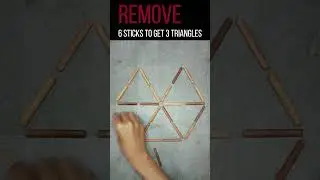 EASY Matchstick Triangle Riddle for fun [040] #logic #game #puzzle #brainteasers #quiz