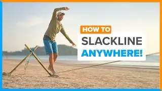 How to Set a Slackline Without Trees &bull; Arrowhead Ground Anchors &bull; YogaSlackers
