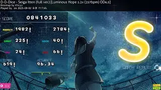 [ osu!mania ] D-D-Dice - Seiga Itten (full ver.) [Luminous Hope] 1.2x 96.34%