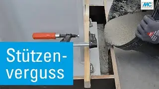 St&uuml;tzenverguss mit Vergussbeton - Emcekrete