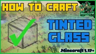 How to CRAFT and USE the TINTED GLASS Block - Minecraft 1.17+