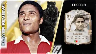 THE BLACK PANTHER!!!!! BASE ICON 91 RATED EUSEBIO PLAYER REVIEW - EA FC26 ULTIMATE TEAM