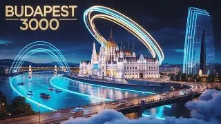 Future City Budapest in 3000: A Futuristic Sci-Fi Megacity Above the Danube|Budapest 500 years later