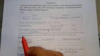 How to fill SBI nominee change form in hindi || offline mode||  HD||