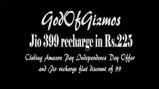 Discount On JIO Rs.399 Recharge - Using AMAZON PAY &ndash; HURRYY!