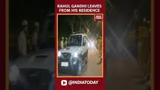 Rahul Gandhi Arrives At Congress Headquarters For Strategy Meet Over Disqualification #shorts