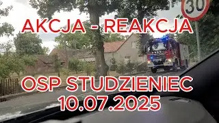 👉 10.07.2025 Akcja 🚒 OSP Studzieniec ,  😲😱 pożar Lelech&oacute;w 🔥.  Jaki czas mieli chłopcy ? Sprawdzamy 💪