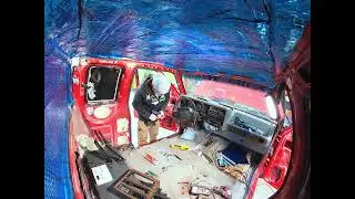 taking dash apart, installing Epicenter, installing voltmeter.