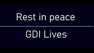 GDI Lives dies... (sad)