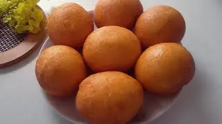 তেলে ভেজে নরম তুলতুলে ক্রিম বন রেসিপি | বন রুটি রেসিপি | ক্রিম ফিলিং ডোনাট
