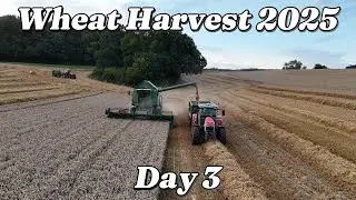 Day 3 of the Wheat Harvest 2025 #farming #agriculture #drone